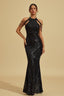 Antonie - Midnight Sequin Maxi Dress