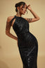 Antonie - Midnight Sequin Maxi Dress