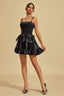 Minerva - Noir Bow Mini Dress