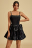 Minerva - Noir Bow Mini Dress