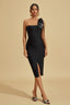 Sarai - Midnight Bow Midi Dress
