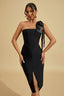 Sarai - Midnight Bow Midi Dress