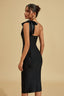 Sarai - Midnight Bow Midi Dress