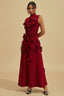 Bridget - Wine Red Maxi Dress