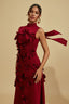 Bridget - Wine Red Maxi Dress