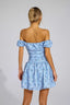 Rowena - Blue Floral Mini Dress