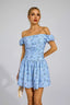 Rowena - Blue Floral Mini Dress
