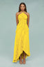 Nevina - Yellow Frill Maxi Dress
