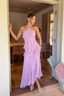 Nevina - Purple Frill Maxi Dress