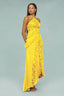 Nevina - Yellow Frill Maxi Dress