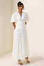 Valerian - Lace Up Midi Dress