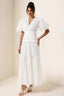 Valerian - Lace Up Midi Dress