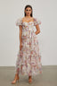 Claudia - Rosette Maxi Dress