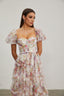 Claudia - Rosette Maxi Dress