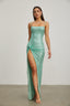 Heidi - Mint Sequin Maxi Dress