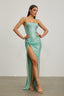 Heidi - Mint Sequin Maxi Dress