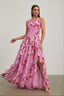 Amara - Ruffled Halter Maxi Dress