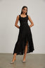 Olivia - Black Lace Midi Dress