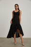 Olivia - Black Lace Midi Dress