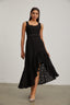 Olivia - Black Lace Midi Dress