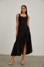Olivia - Black Lace Midi Dress