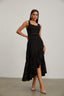 Olivia - Black Lace Midi Dress