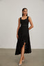 Olivia - Black Lace Midi Dress