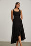 Olivia - Black Lace Midi Dress