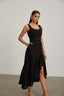 Olivia - Black Lace Midi Dress