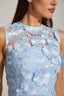 Calia - Blue Floral Lace Midi Dress
