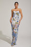 Idella - Floral Strapless Maxi Dress