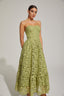 Jana - Lace Strapless Maxi Dress