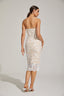 Chiarina - Lace Strapless Midi Dress