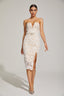 Chiarina - Lace Strapless Midi Dress