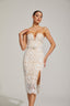 Chiarina - Lace Strapless Midi Dress