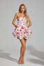Juliette - Floral Peplum Mini Dress