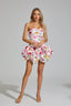 Juliette - Floral Peplum Mini Dress