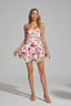 Juliette - Floral Peplum Mini Dress
