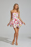 Juliette - Floral Peplum Mini Dress