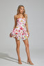Juliette - Floral Peplum Mini Dress