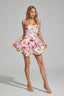 Juliette - Floral Peplum Mini Dress