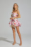 Juliette - Floral Peplum Mini Dress