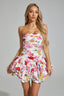 Juliette - Floral Peplum Mini Dress