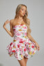 Juliette - Floral Peplum Mini Dress