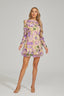 Martine - Floral Purple Mini Dress