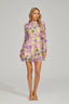 Martine - Floral Purple Mini Dress