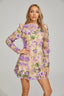 Martine - Floral Purple Mini Dress
