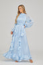 Delphine - Blue Noir Maxi Dress