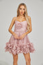Demi - Pleated Ruffle Mini Dress