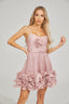 Demi - Pleated Ruffle Mini Dress